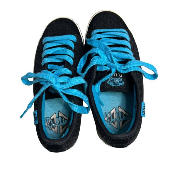 VANS OFF THE WALL Women’s Dollin Skate Shoe Sneakers - Black / Blue - 7.5 - Picture 7 of 9